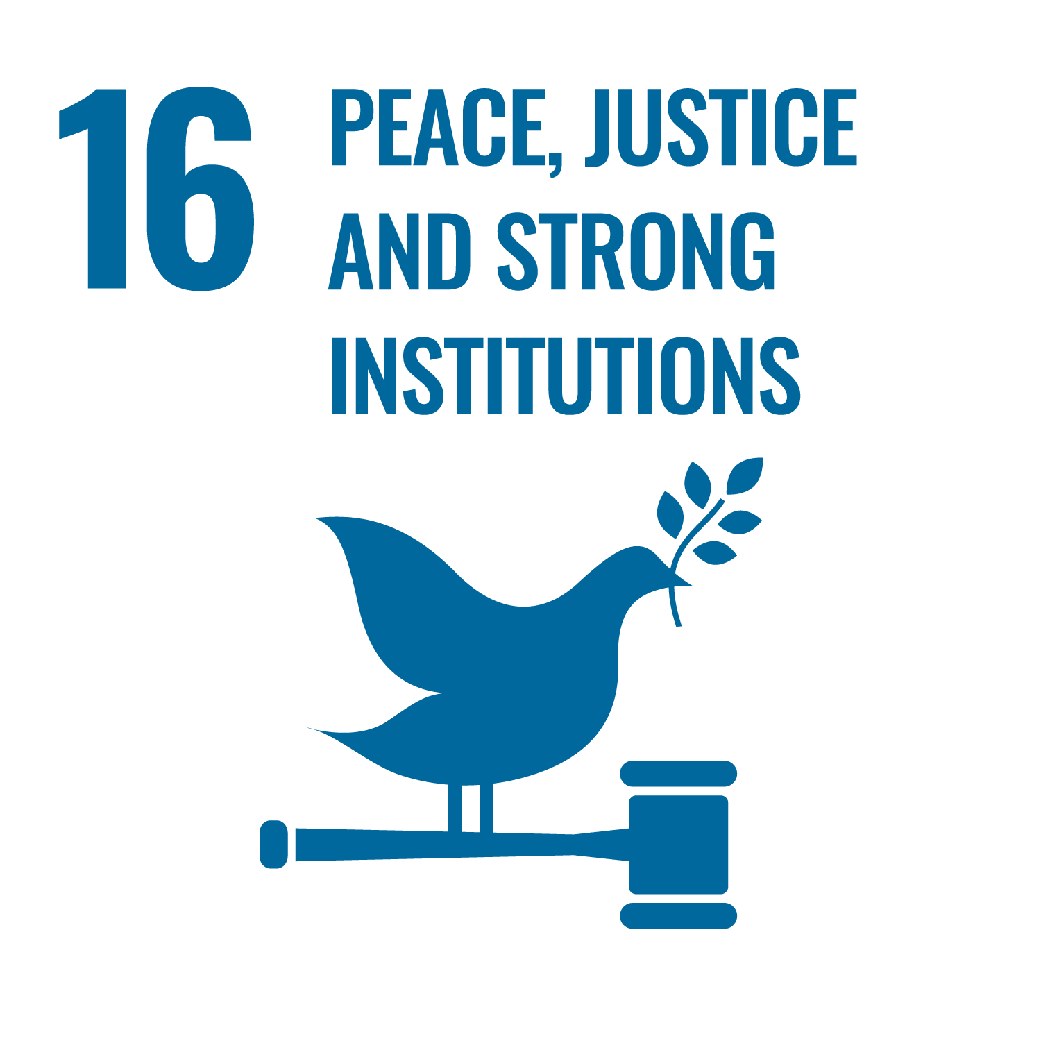 peace, justice and strong institutions.